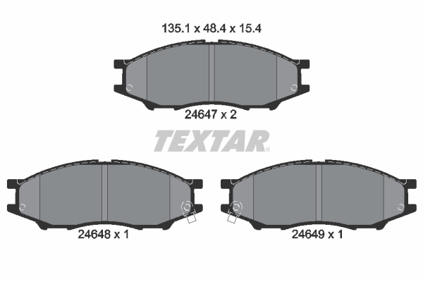 TEXTAR Első fékbetét 2464701_TEXTAR