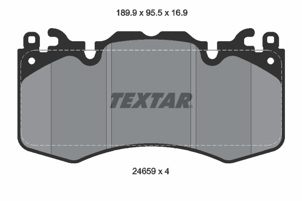 TEXTAR 2465901_TEXTAR Első fékbetét