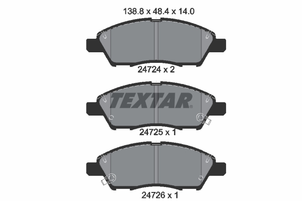 TEXTAR Első fékbetét 2472401_TEXTAR