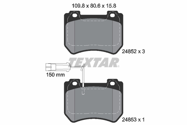 TEXTAR Első fékbetét 2485201_TEXTAR