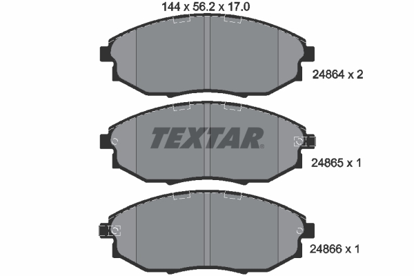 TEXTAR Első fékbetét 2486401_TEXTAR