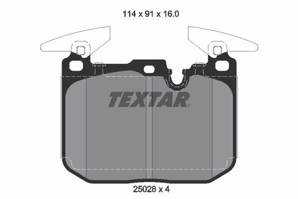 TEXTAR Fékbetét, mind 2502807_TEXTAR