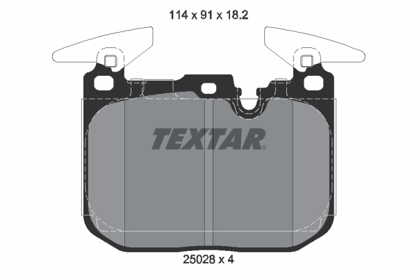 TEXTAR Első fékbetét 2502801_TEXTAR