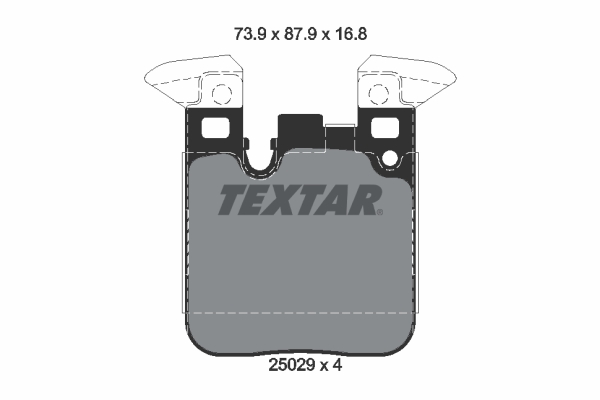 TEXTAR Hátsó fékbetét 2502901_TEXTAR