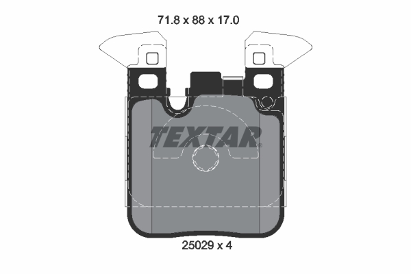 TEXTAR Hátsó fékbetét 2502902_TEXTAR