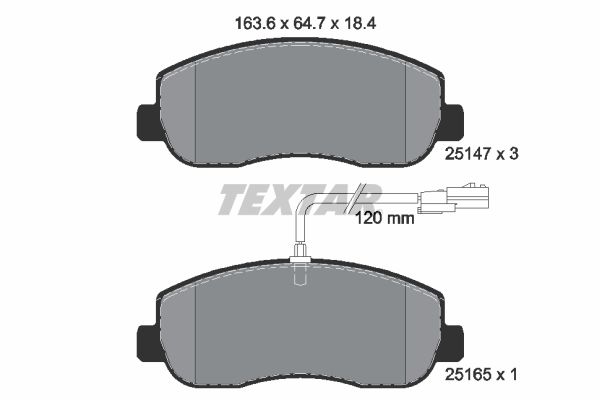 TEXTAR Első fékbetét 2514701_TEXTAR