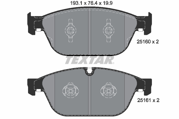 TEXTAR Első fékbetét 2516002_TEXTAR