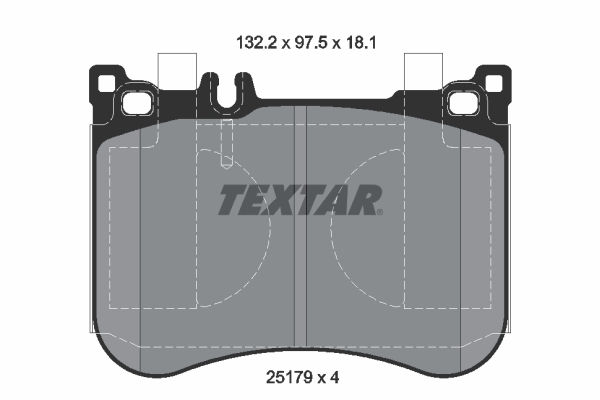 TEXTAR Első fékbetét 2517901_TEXTAR