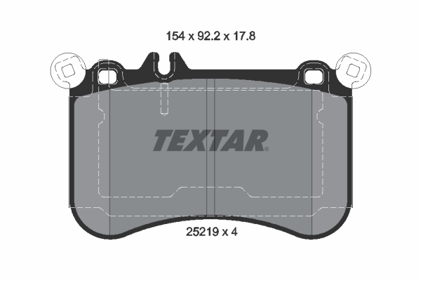 TEXTAR Első fékbetét 2521902_TEXTAR