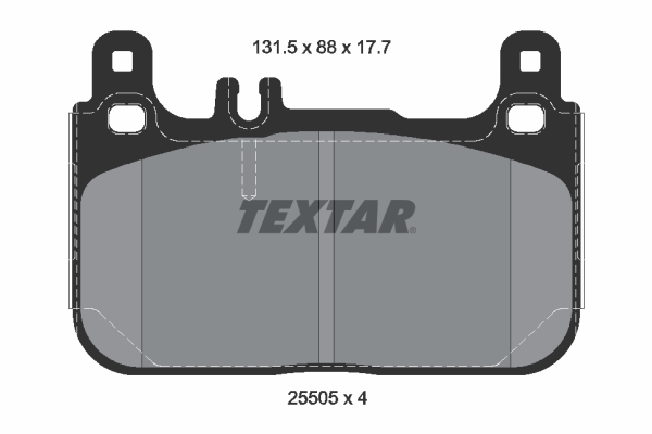 TEXTAR Első fékbetét 2550501_TEXTAR