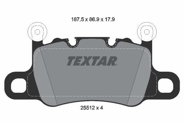 TEXTAR Hátsó fékbetét 2551201_TEXTAR