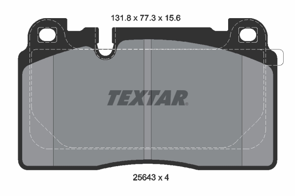 TEXTAR Első fékbetét 2564302_TEXTAR