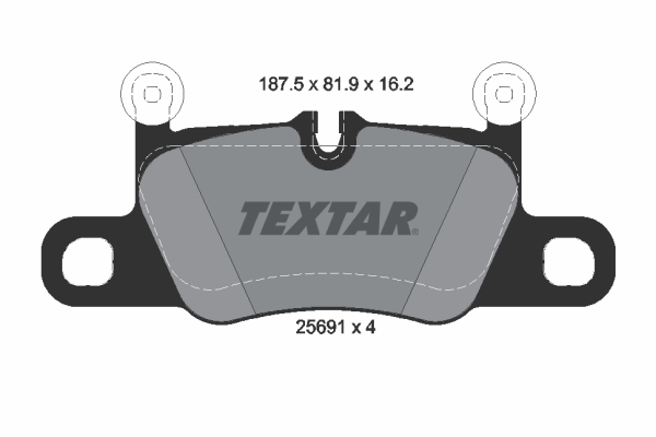 TEXTAR Hátsó fékbetét 2569101_TEXTAR