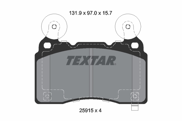 TEXTAR Fékbetét, mind 2591501_TEXTAR