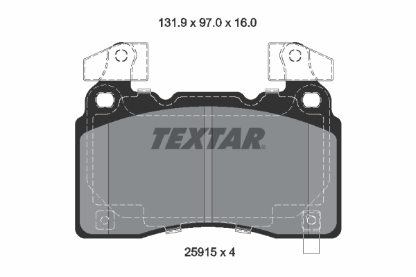 TEXTAR Fékbetét, mind 2591503_TEXTAR