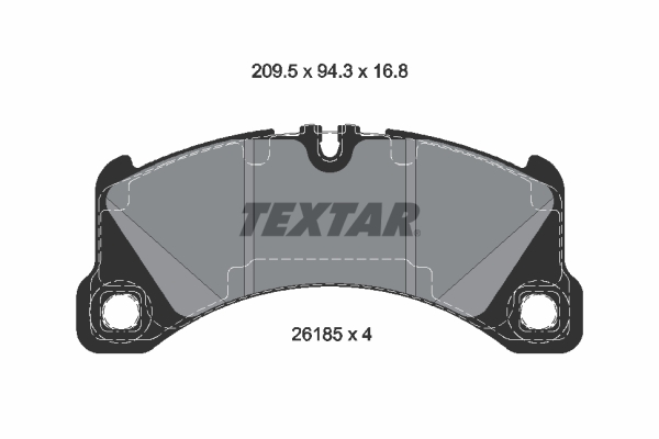 TEXTAR Fékbetét, mind 2618501_TEXTAR