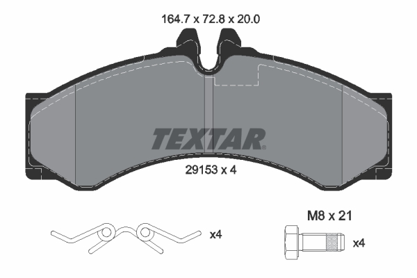 TEXTAR Első fékbetét 2915301_TEXTAR