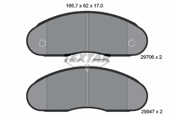 TEXTAR Első fékbetét 2970602_TEXTAR