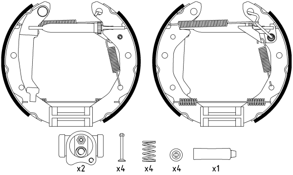 TEXTAR Fékpofa 84054000_TEXTAR