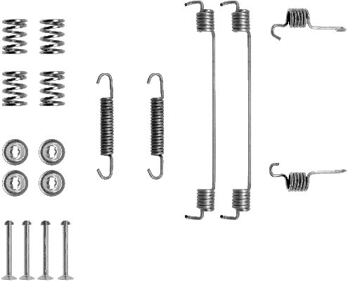 TEXTAR Tartozékkészlet, fékpofa 97015400_TEXTAR