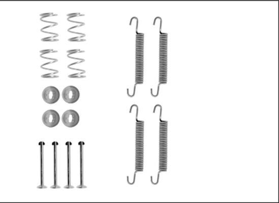 TEXTAR Tartozékkészlet, fékpofa 97043400_TEXTAR