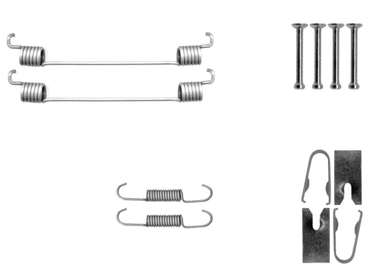 TEXTAR Tartozékkészlet, fékpofa 97048600_TEXTAR