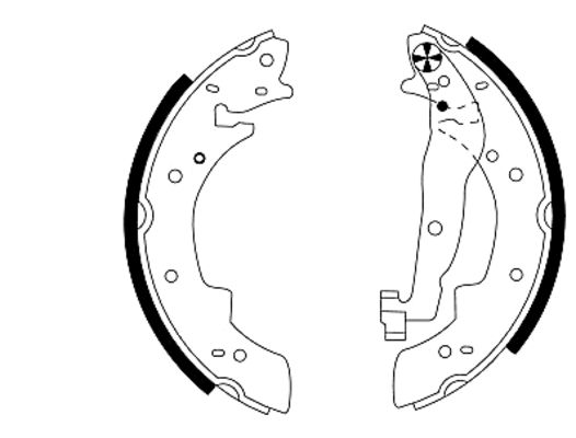 TEXTAR Fék készlet, dobfék 91033800_TEXTAR