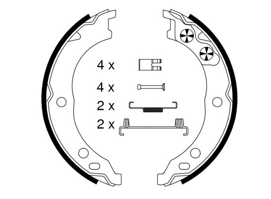 TEXTAR Fékpofa 91064800_TEXTAR