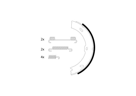 TEXTAR Fékpofa 91066800_TEXTAR