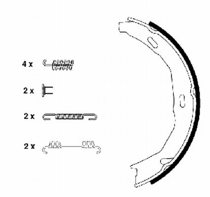 TEXTAR Fékpofa 91066900_TEXTAR