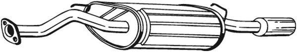 BOSAL Kipufogódob, hátsó 115-329_BOSAL