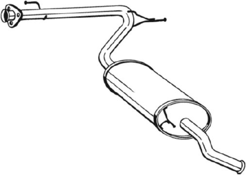 BOSAL Kipufogódob, hátsó 281-093_BOSAL