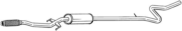 BOSAL Kipufogódob, középső 292-045_BOSAL