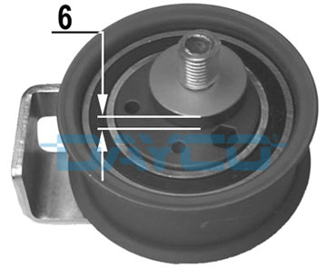 DAYCO Feszítőgörgő, vezérműszíj ATB2143_DAYCO