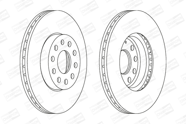 CHAMPION Első féktárcsa 562235CH