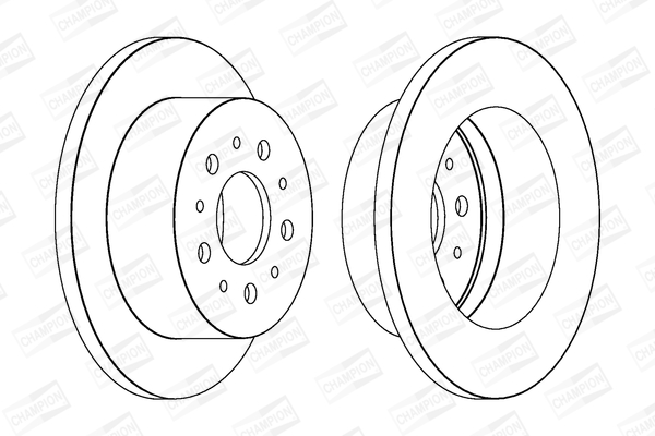 CHAMPION Hátsó féktárcsa 562526CH
