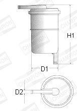 CHAMPION Üzemanyagszűrő L102/606