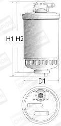 CHAMPION Üzemanyagszűrő L113/606