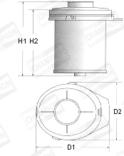 CHAMPION Levegőszűrő V401/606