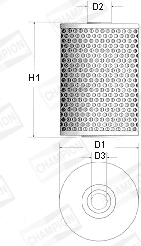 CHAMPION Olajszűrő betét X103/606