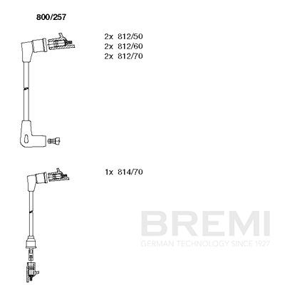 BREMI Gyújtókábel készlet 800/257_BRE