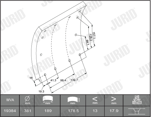 JURID Fékpofa 1938505380_JURID