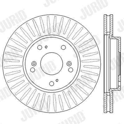JURID Első féktárcsa 562547JC_JURID