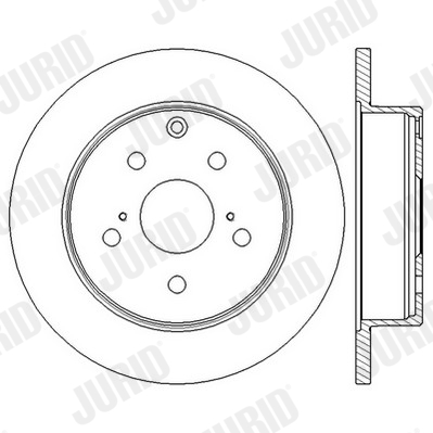 JURID Hátsó féktárcsa 562601JC_JURID