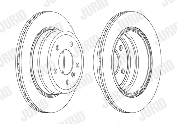 JURID Hátsó féktárcsa 562718JC_JURID