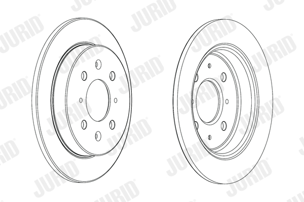 JURID Hátsó féktárcsa 562851JC_JURID