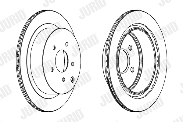 JURID Hátsó féktárcsa 562871JC_JURID