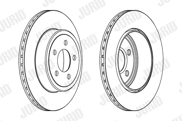 JURID Hátsó féktárcsa 563034JC-1_JURID