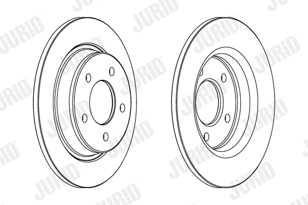 JURID Hátsó féktárcsa 563043JC_JURID