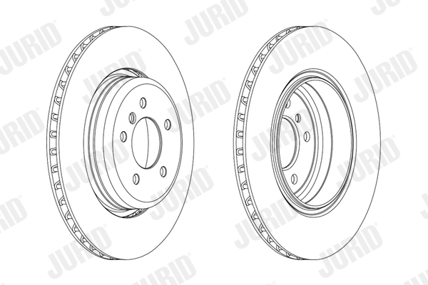 JURID Hátsó féktárcsa 563069JC_JURID